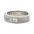 Sterling Silver Judith Ripka Square CZ Band Ring Size 7.75