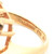 Sterling Silver Rose Quarts Sculpted Frame Ring Size 6