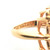 Sterling Silver Rose Quarts Sculpted Frame Ring Size 6