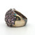 Sterling Silver Amethyst Dome Cluster Ring Size 5