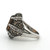 Sterling Silver Created Smokey Topaz Oval Cut And CZ Fashion Ring Size 7