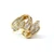14K Yellow Gold Marquise/Baguettes Diamond Cluster Approx 1cttw Ring Size 5.5