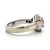 14K White Gold Round Spinel Diamond Halo Hidden Fashion Ring Size 7