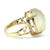 10K Yellow Gold Rutilated Quartz With Gold Heart Details Ring Size 10