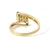 14K Yellow Gold Round Emeralds and Diamonds Cluster Ring Size 7.5