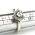 Sterling Silver Diamond Heart Ring Size 5