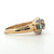 Sterling Silver Mystic Topaz Three Stone With Moissanite Accents Fashion Ring 6.5