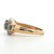 Sterling Silver Mystic Topaz Three Stone With Moissanite Accents Fashion Ring 6.5