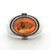 Sterling Silver Amber Modernistic Statement Ring Size 10