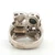 Sterling Silver Marcasite Abalone And Smokey Topaz Modernist Statement Ring Size 6