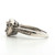 Sterling Silver Diamond Floating Heart Halo Fashion Ring Size 6.5