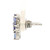 Sterling Silver Tanzanite Oval Cut Cross Earrings