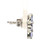 Sterling Silver Tanzanite Oval Cut Cross Earrings