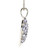 Sterling Silver Tanzanite Heart Shaped Cluster Necklace 18"