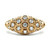 Sonia B 14K Yellow Gold Honeycomb Design .50cttw Diamond Accented Fashion Ring Size 10