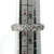 14K White Gold App 1.0cttw Diamond 5 Stone Anniversary Wedding Band Cliq Arthritic Hinged Shank Ring Size 4.5
