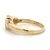 14K Yellow Gold Oval Sapphire With Diamond Accents Ring Size 5.75