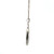 14K Gold Vintage c.1925 Frosted Quartz Camphor Glass Design Diamond Necklace 16"