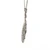 14K White Gold Vintage Art Deco Filigree 1.5cttw Diamond Pendant Necklace 18.5"