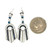14K White Gold Vintage-Inspired Art Deco Sapphire Diamond Earrings