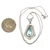 Platinum Approx 5ct Aquamarine and Diamond Vintage Art Deco Necklace 17"