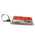 Sterling Silver Vintage Bali Red Sponge Coral Rectangular Pendant