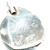 Sterling Silver Vintage Native Blue Opal Circle with Flower and Feather Pendant
