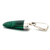 Sterling Silver Vintage Mexican Malachite Tongue Pendant