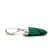 Sterling Silver Vintage Mexican Malachite Tongue Pendant