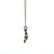 Sterling Silver Vintage Native Black Onyx Oval and Leaf Necklace