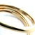 18K Two Tone Gold Freeform Organic Polished 6.3ct Fire Opal with 0.87cttw Diamond Halo Double Band Ring Size 8