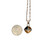 Sterling Silver Vintage Native Tilted Square Black Onyx, Tiger's Eye, and Jasper Inlay on a Spiga Chain Necklace