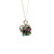 Sterling Silver Vintage Multi-stone Hinged and Latched Prayer Box Necklace