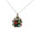 Sterling Silver Vintage Multi-stone Hinged and Latched Prayer Box Necklace