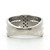 Sterling Silver 14K CZ Three Twist Band Statement Ring Size 7