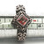 Sterling Silver Created Garnet Cushion Cut Bezel Set Statement Ring Size 8.5