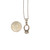 Sterling Silver Vintage Oval Pink Mother of Pearl with Filigree Circles Necklace
