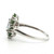 Sterling Silver Aquamarine And Chrome Diopside Cluster Ring Size 9