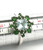 Sterling Silver Aquamarine And Chrome Diopside Cluster Ring Size 9