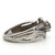 Sterling Silver Black Gemstone Floral Cocktail Ring Size 7