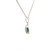 Sterling Silver Vintage Tear Drop Blue Larimar Pendant Necklace