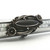 Sterling Silver Elongated Black Onyx Floral Vintage Navajo Style Statement Ring Size 7.5