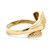 14K Yellow Gold Vintage Snake Ring With Diamond Eyes Ring Size 8.5