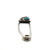 Risdon Sterling Silver and Base Metal Vintage Navajo Square Turquoise and Triangle Coral with Leaf Safety Pin Keychain