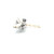 Sterling Silver Vintage Mother of Pearl and Iridescent Mother of Pearl Double Winged Butterfly with Pearl Tail Brooch and Pendant