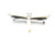 Sterling Silver Vintage Mother of Pearl and Iridescent Mother of Pearl Double Winged Butterfly with Pearl Tail Brooch and Pendant
