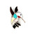 Sterling Silver Vintage Zuni Multi-Gem Inlay Hummingbird Brooch and Pendant
