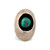 Sterling Silver Navajo Vintage Circle Turquoise Shadow Box Ring Size 9