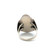 Sterling Silver Native Vintage Oval Turquoise In a Twisted Rope Border with Double Feathers Bezel Setting Ring Size 9
