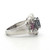 Sterling Silver Iolite Cluster With Sparkly Pave Statement Ring Size 7
